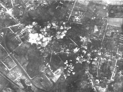Luftbild aus der Zeit des zweiten Weltkriegs